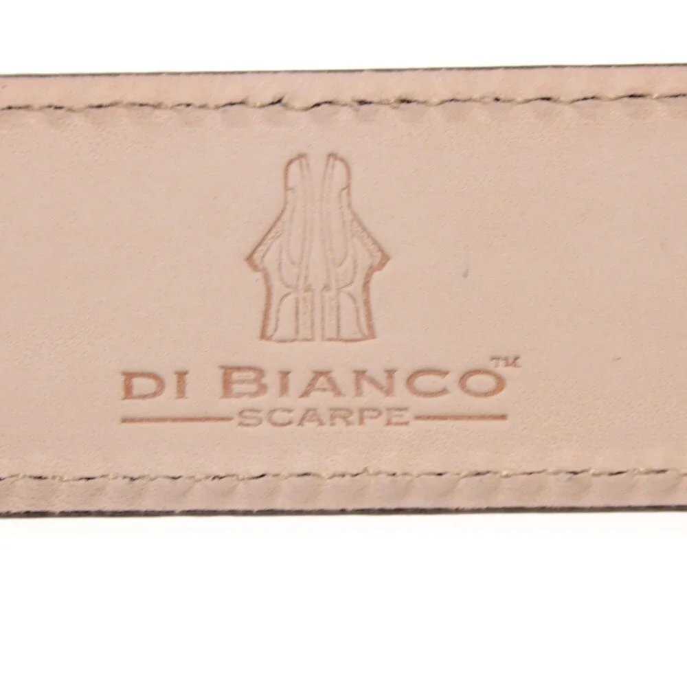 Di Bianco NWT Cut to Size Dress Belt In Dark Red Pebbled Leather One Size